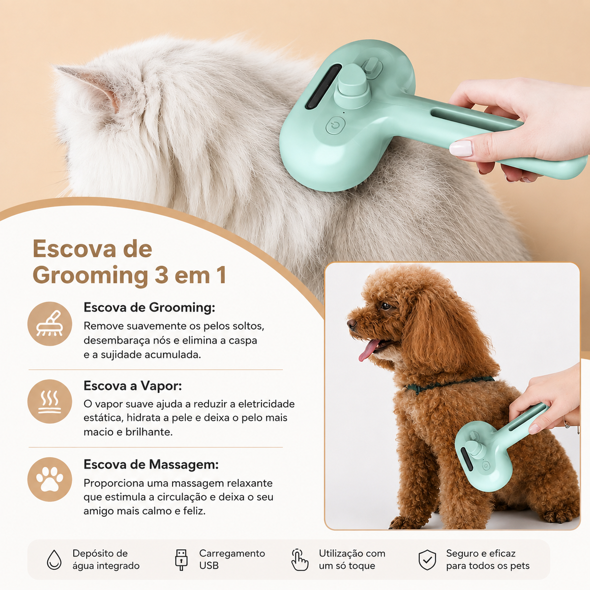 Escova Grooming Herdeon™